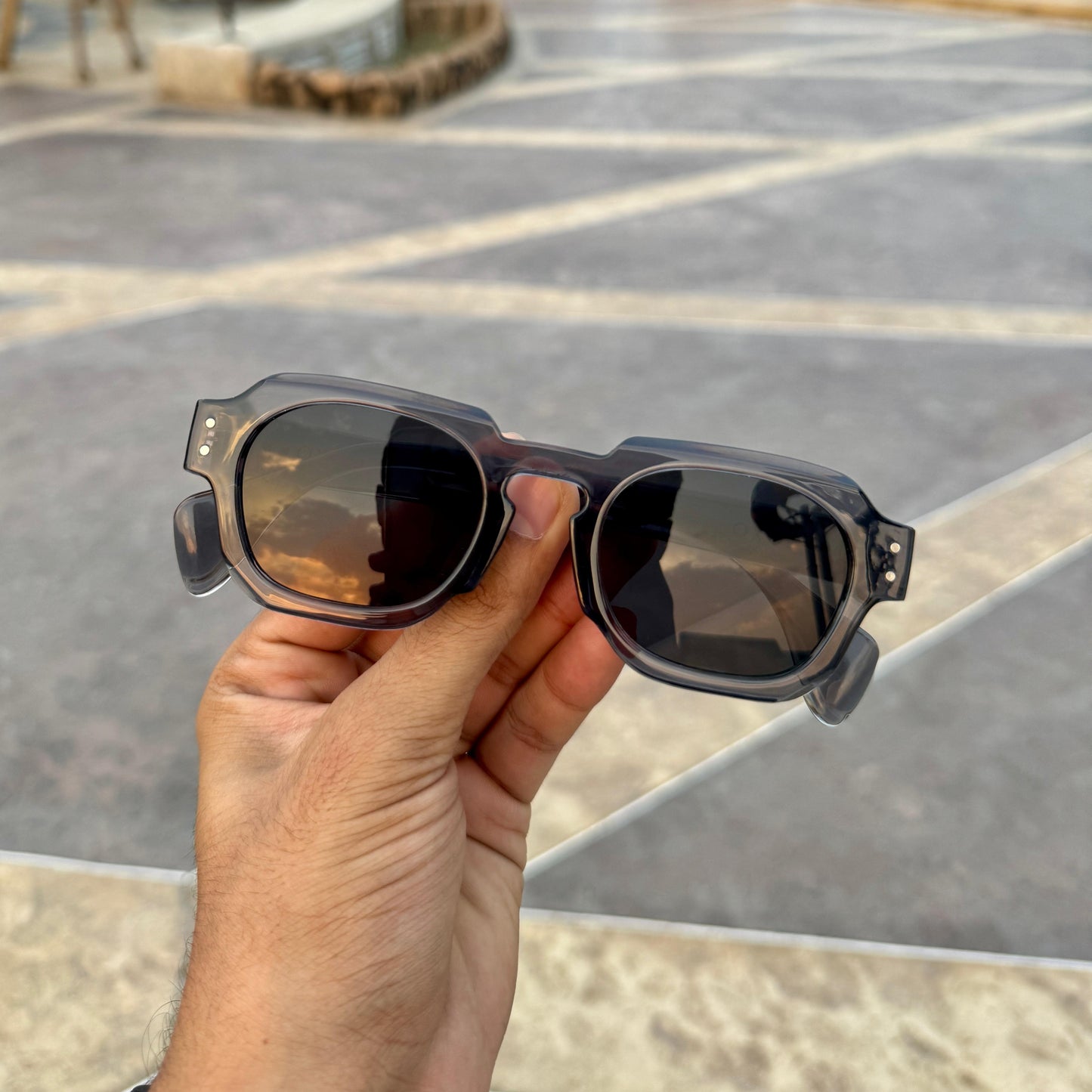 Vintage Punk Grey Sunglass 803