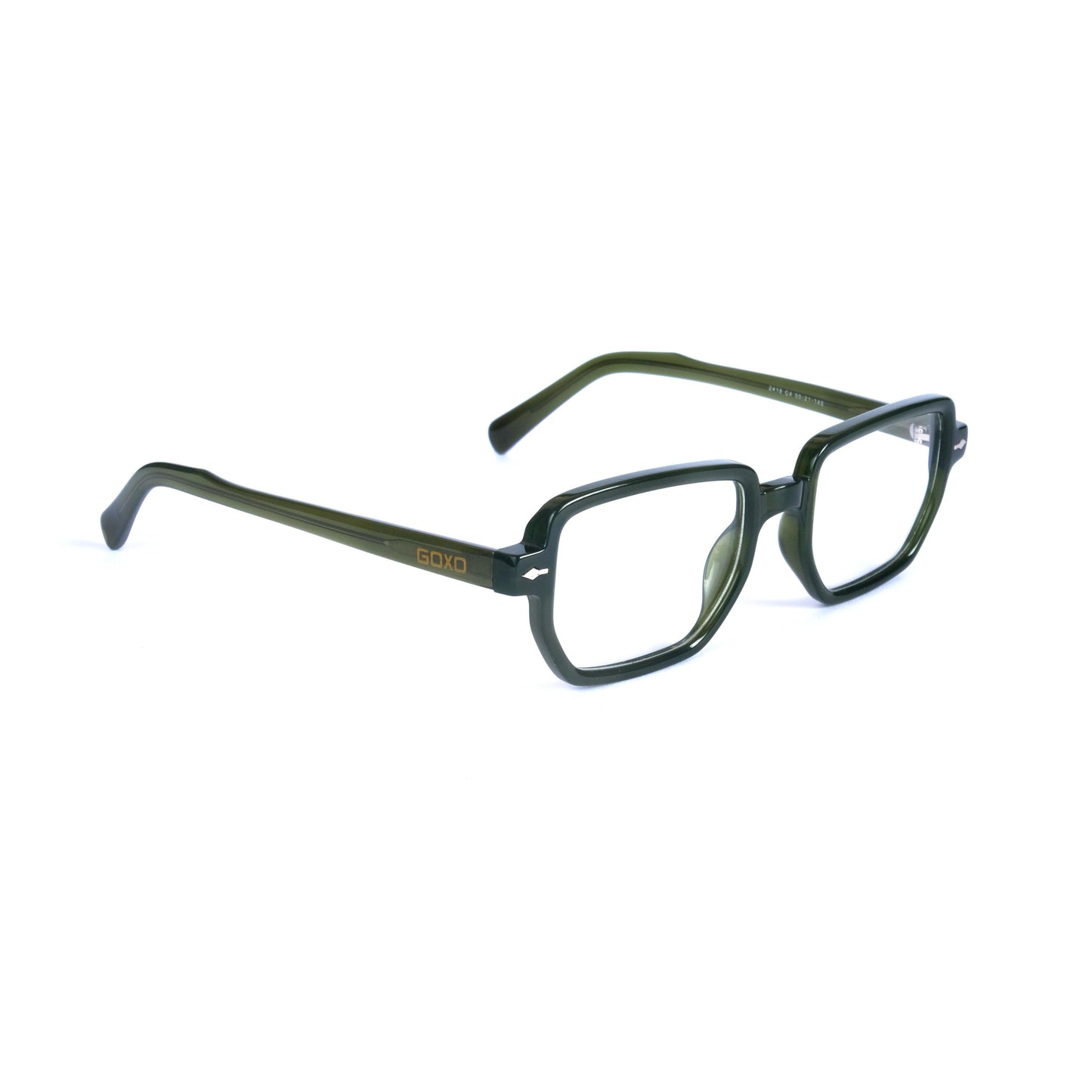 Acetate square-hexa olive frames 388