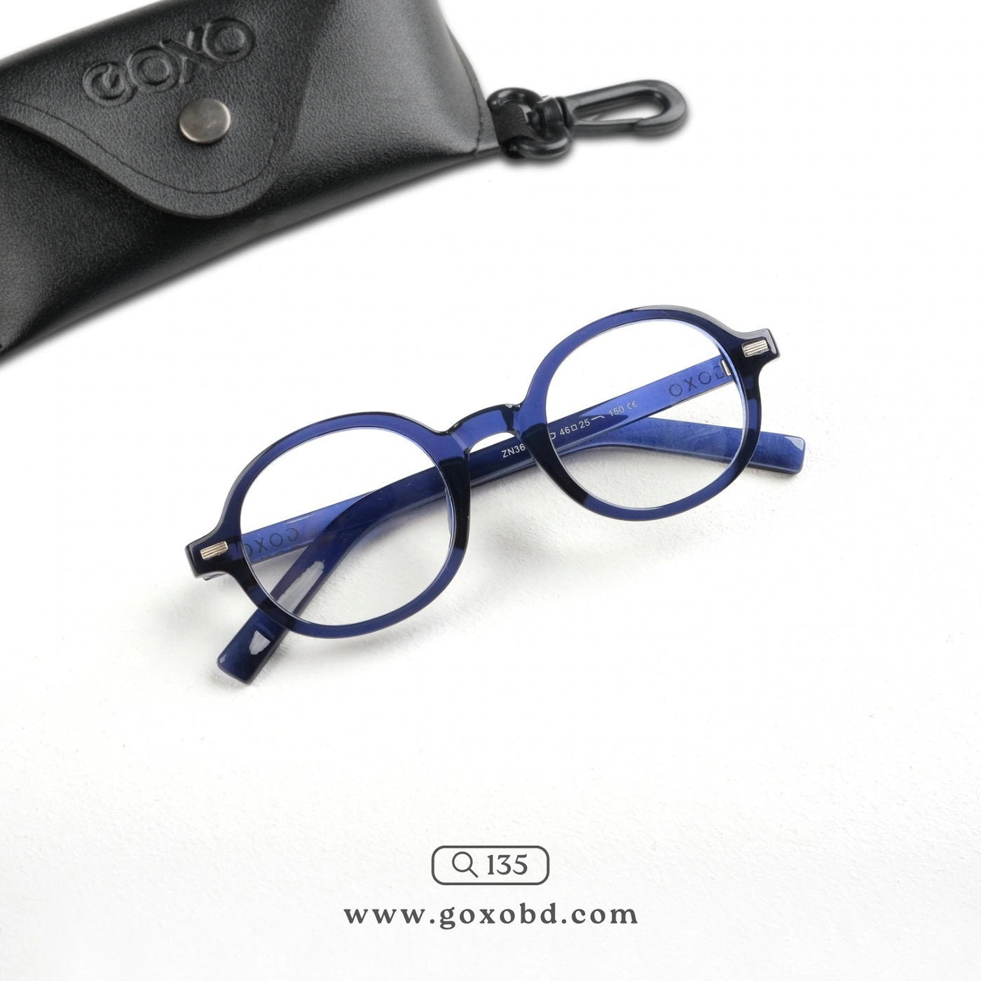 Round Blue frames 135