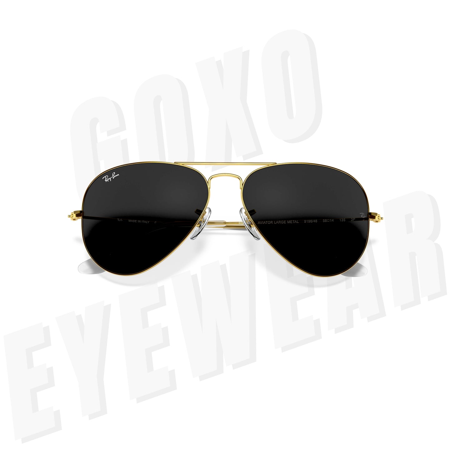 Aviator glass lens golden Medium 426