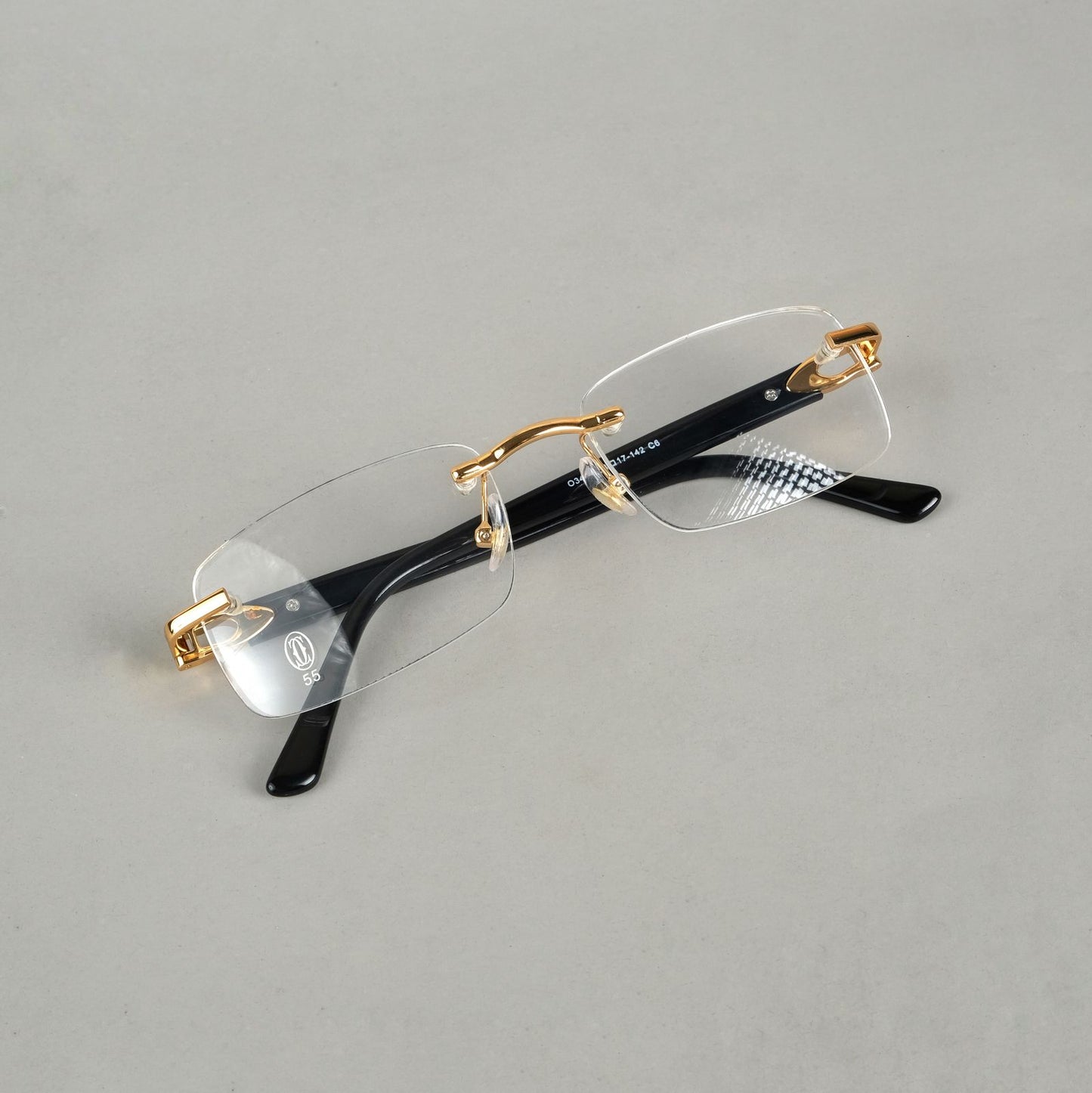 Rimless cartier frames golden 391