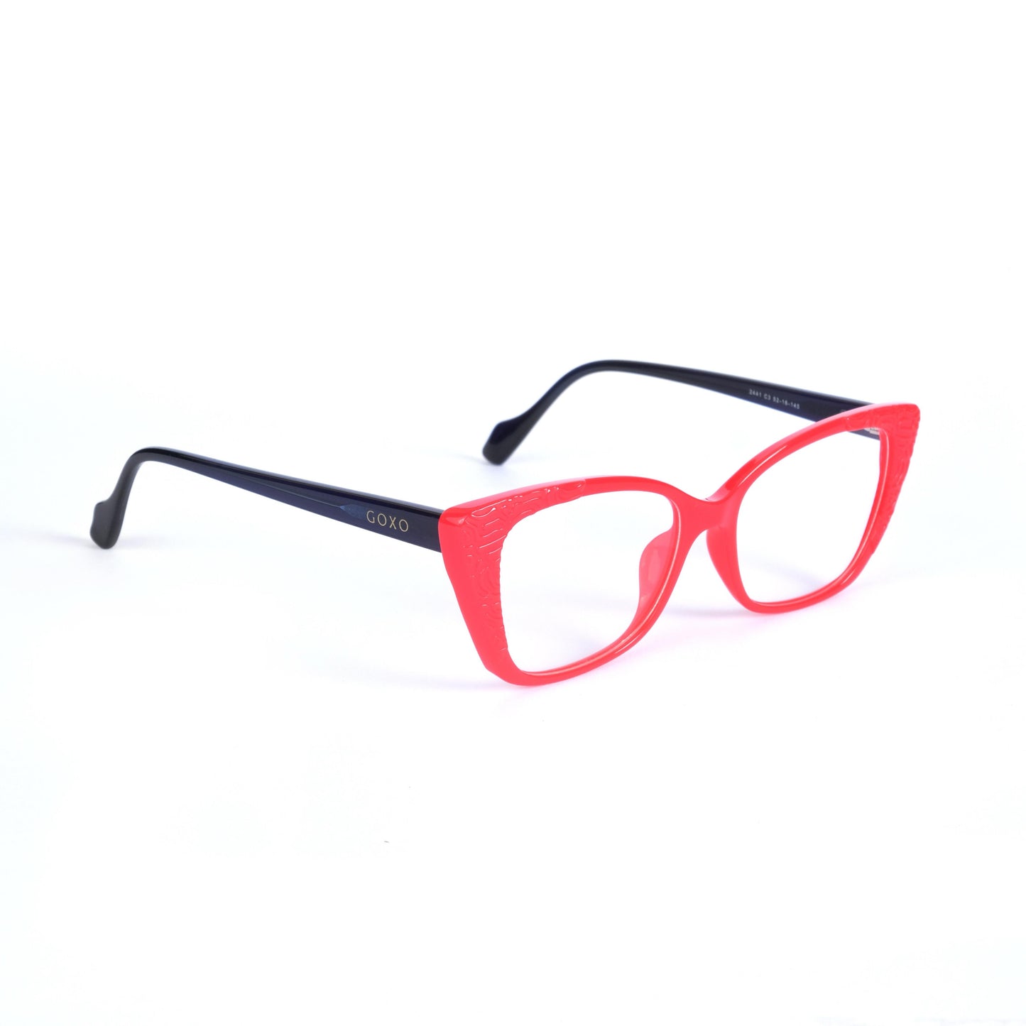 Cat eye grey-pink frames 379