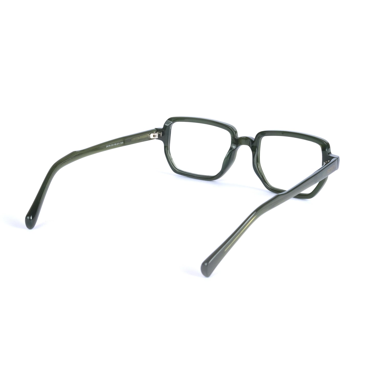 Acetate square-hexa olive frames 388