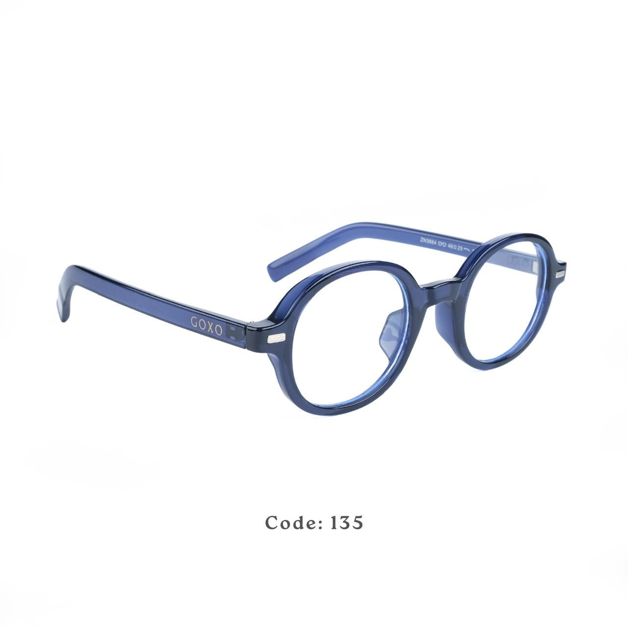 Round Blue frames 135