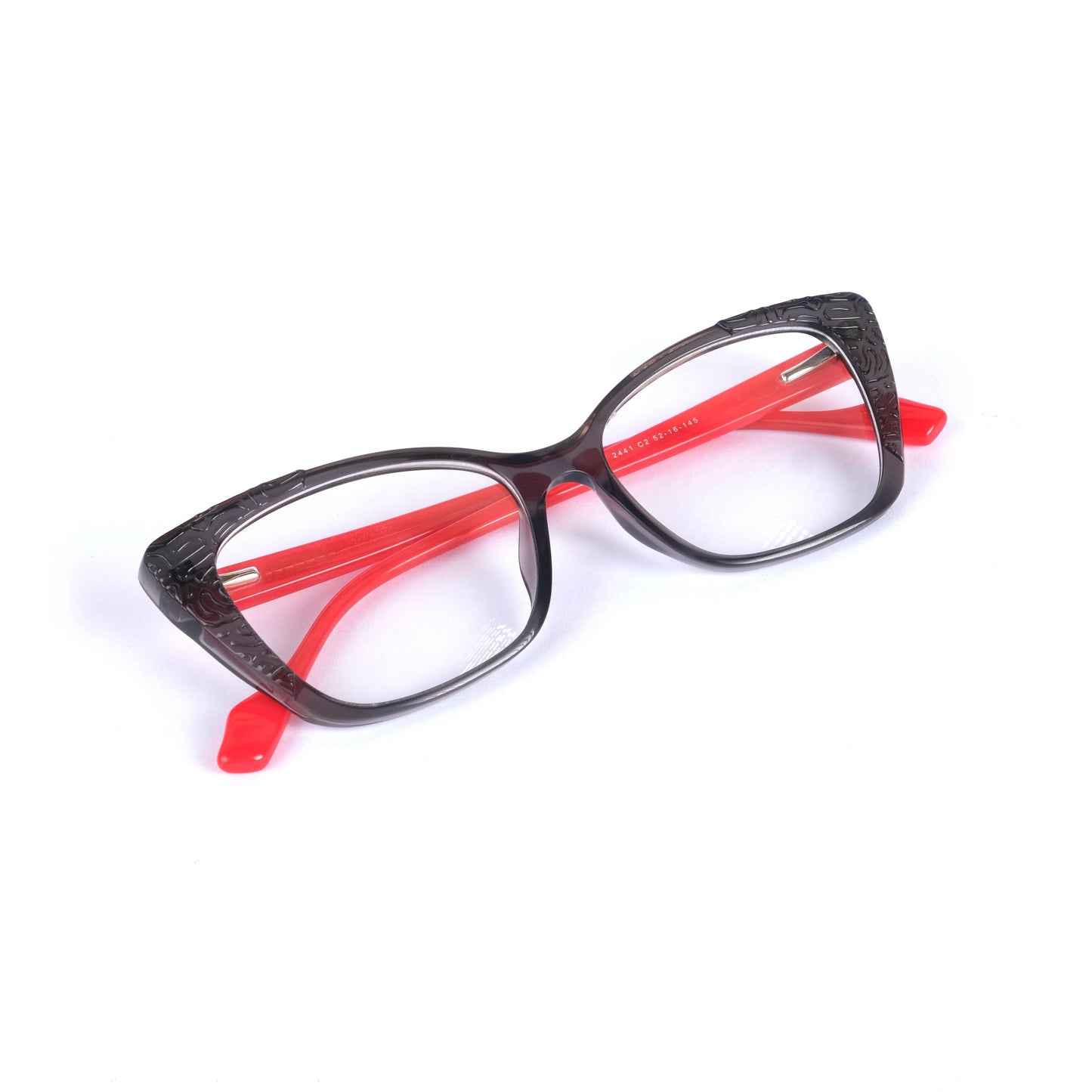 Cat eye pink-grey frames 381