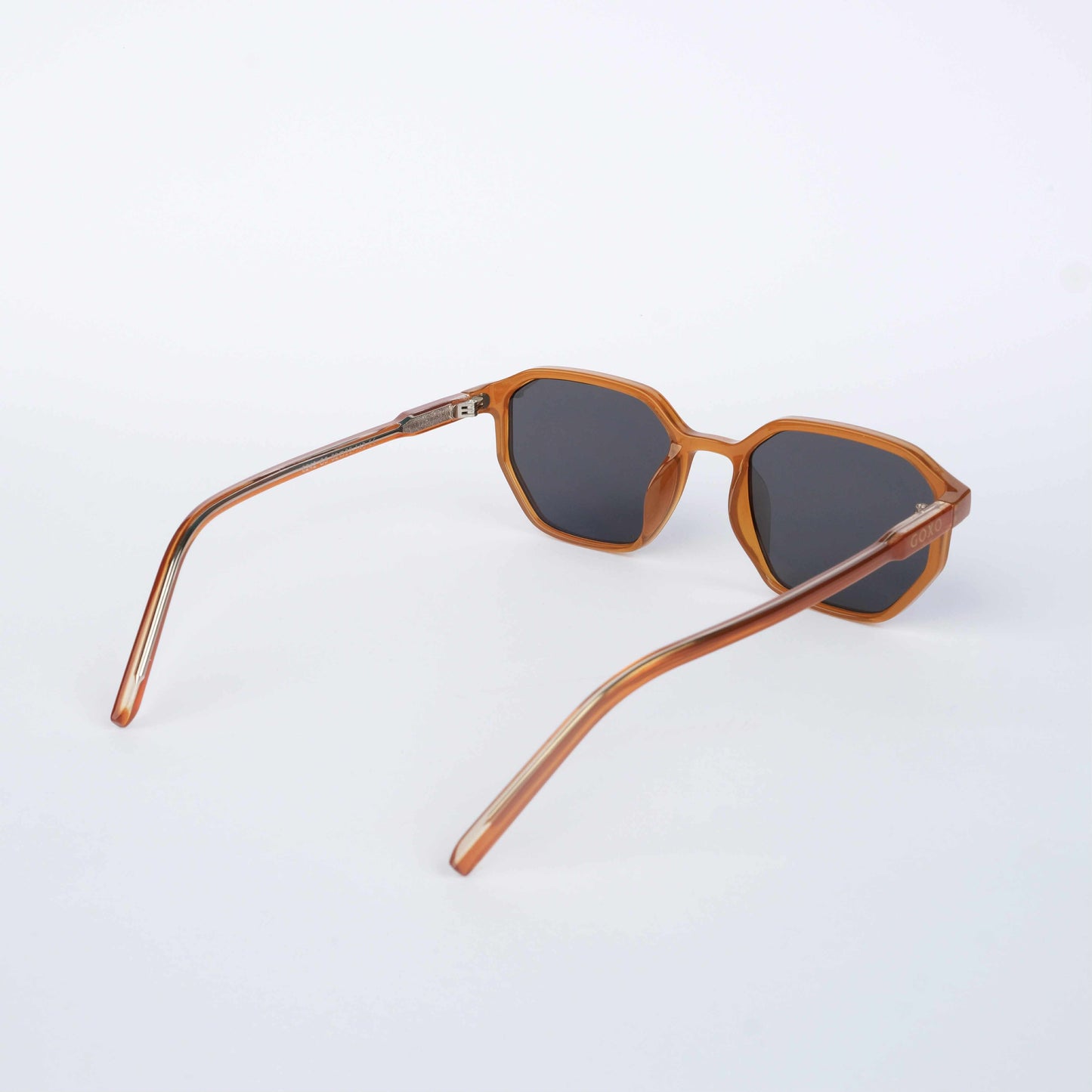 Orange Hexagon Sunglasses 205