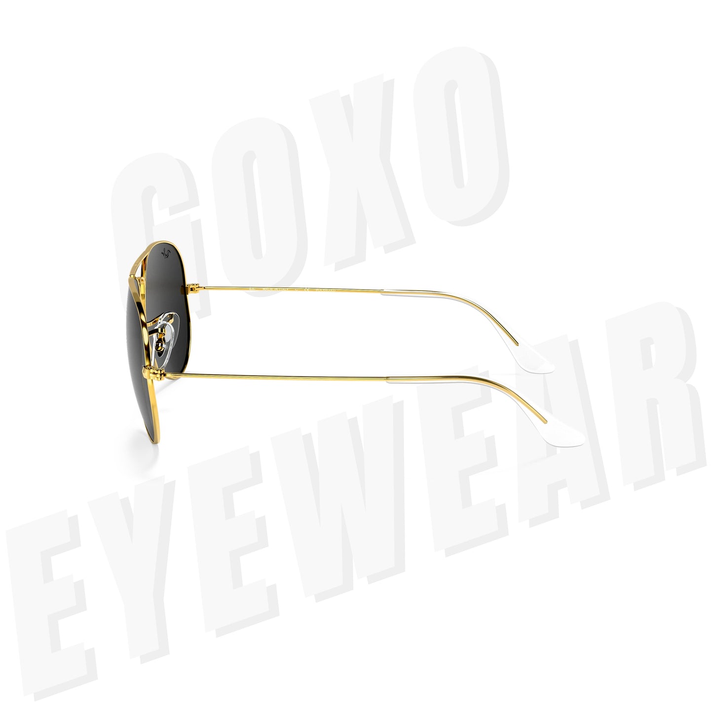 Aviator glass lens golden Medium 426