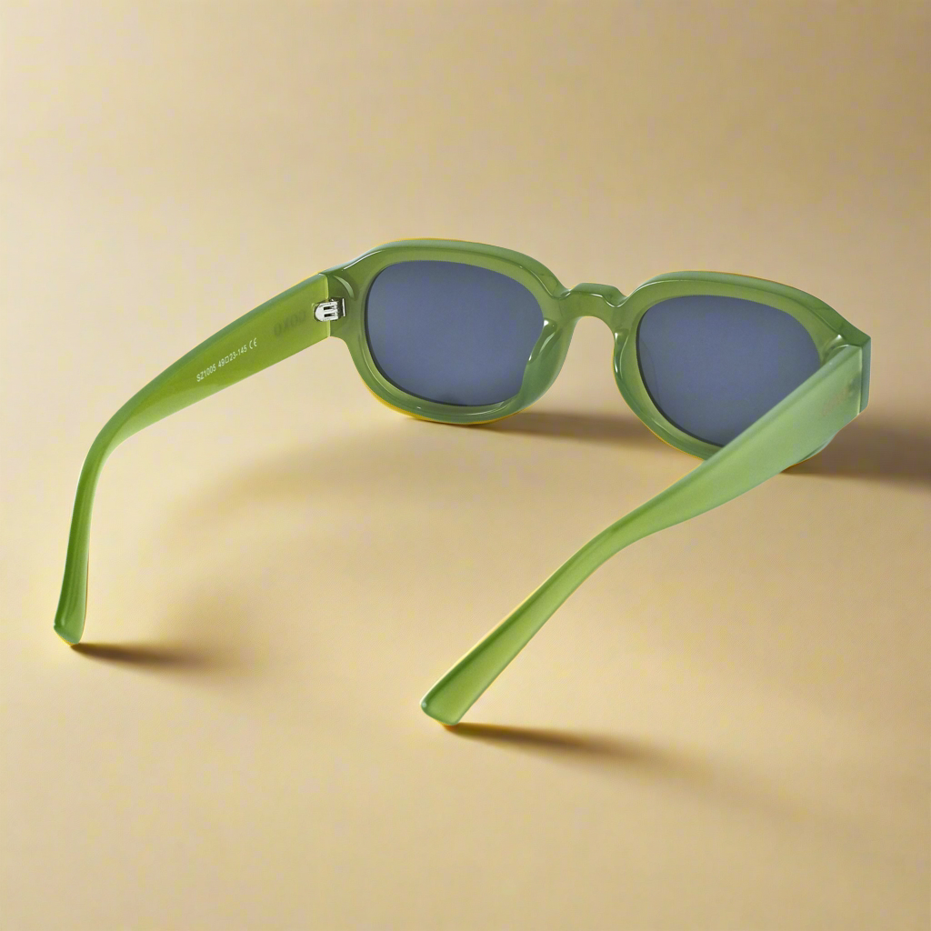 Rectangle oval candy green sunglass 293