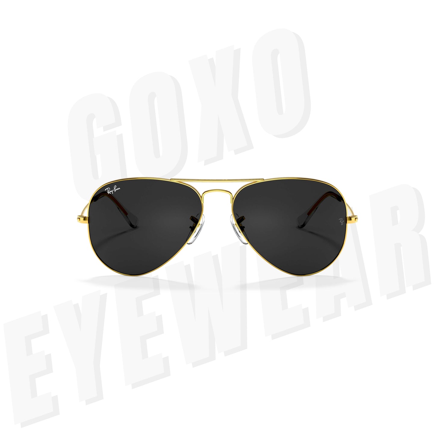 Aviator glass lens golden Medium 426