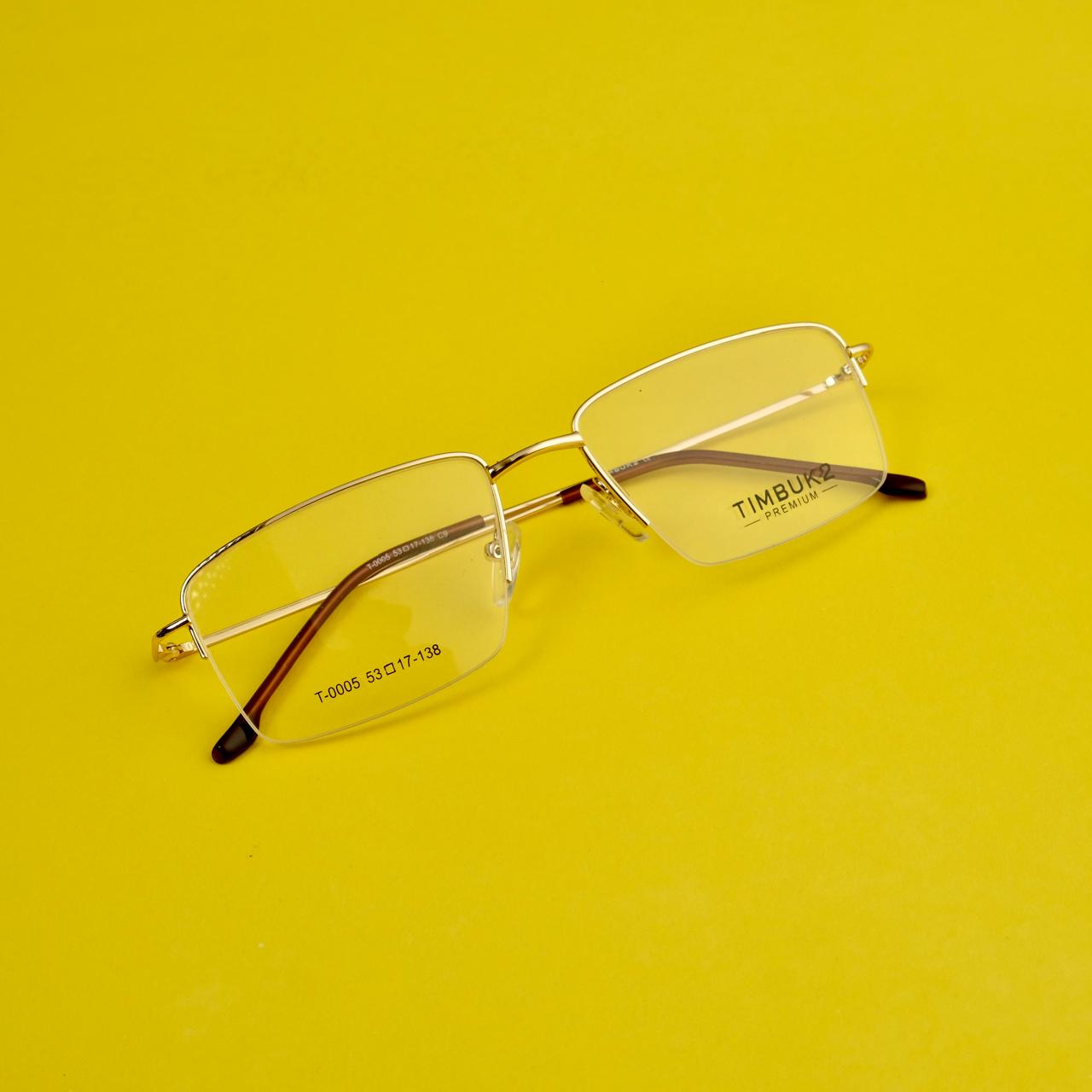 Half rim golden frames