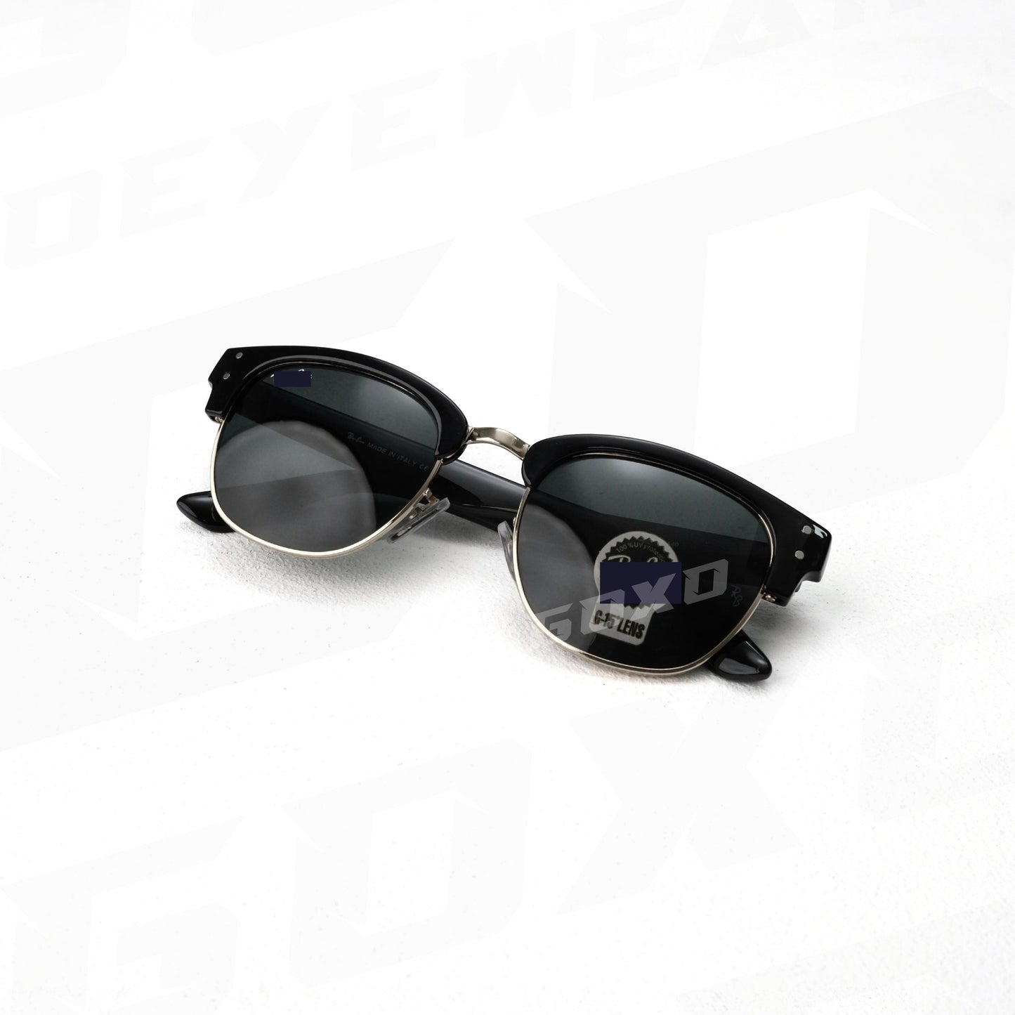Clubmaster silver-black