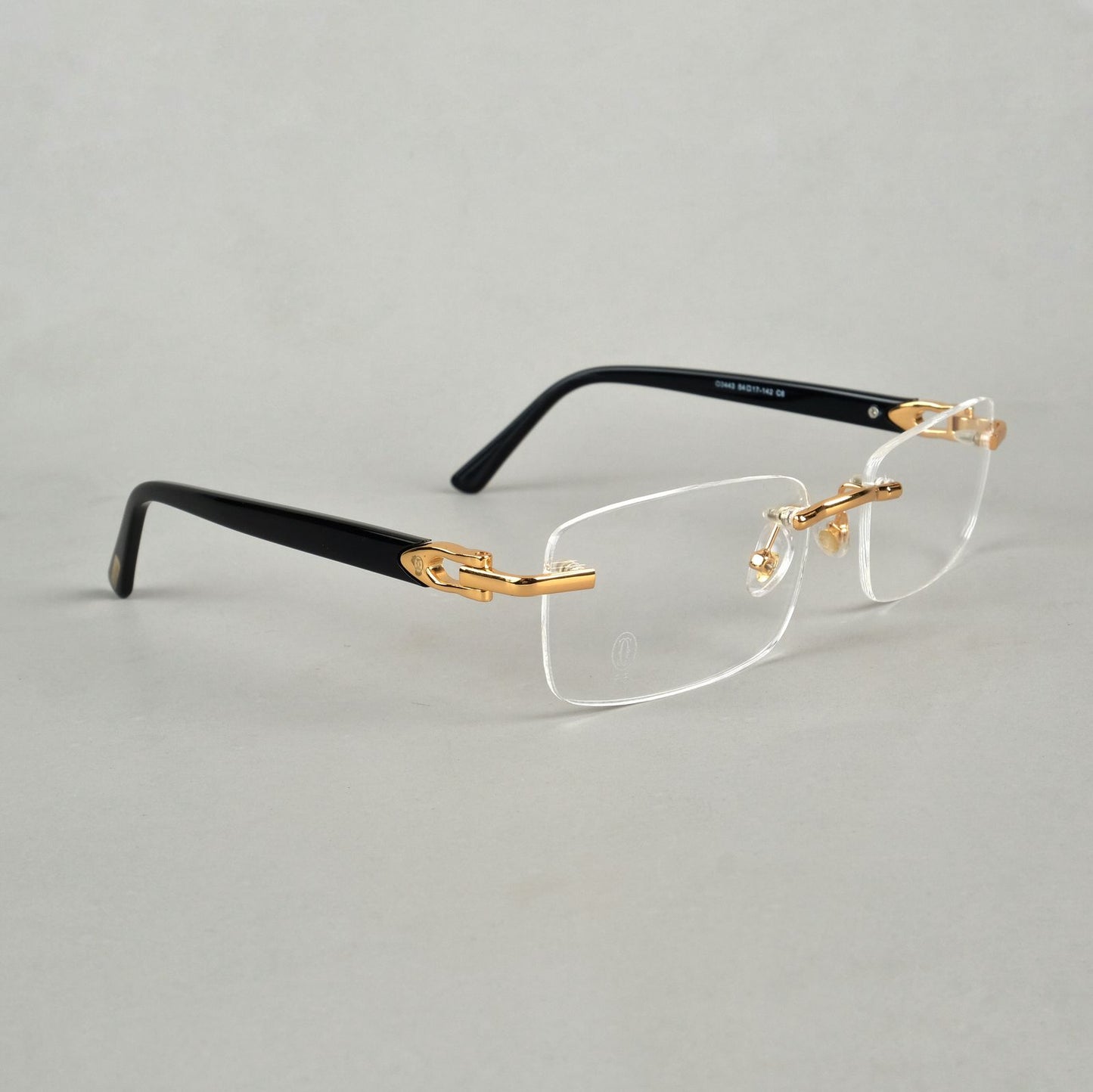 Rimless cartier frames golden 391