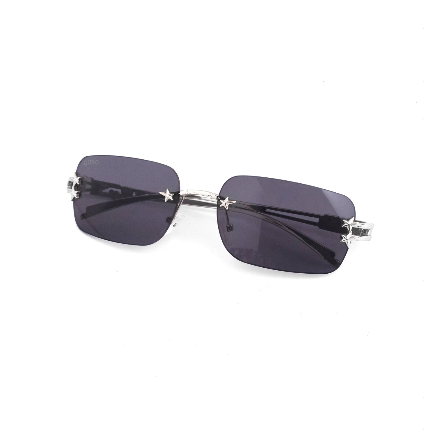 Y2K rimless black sunglass 863