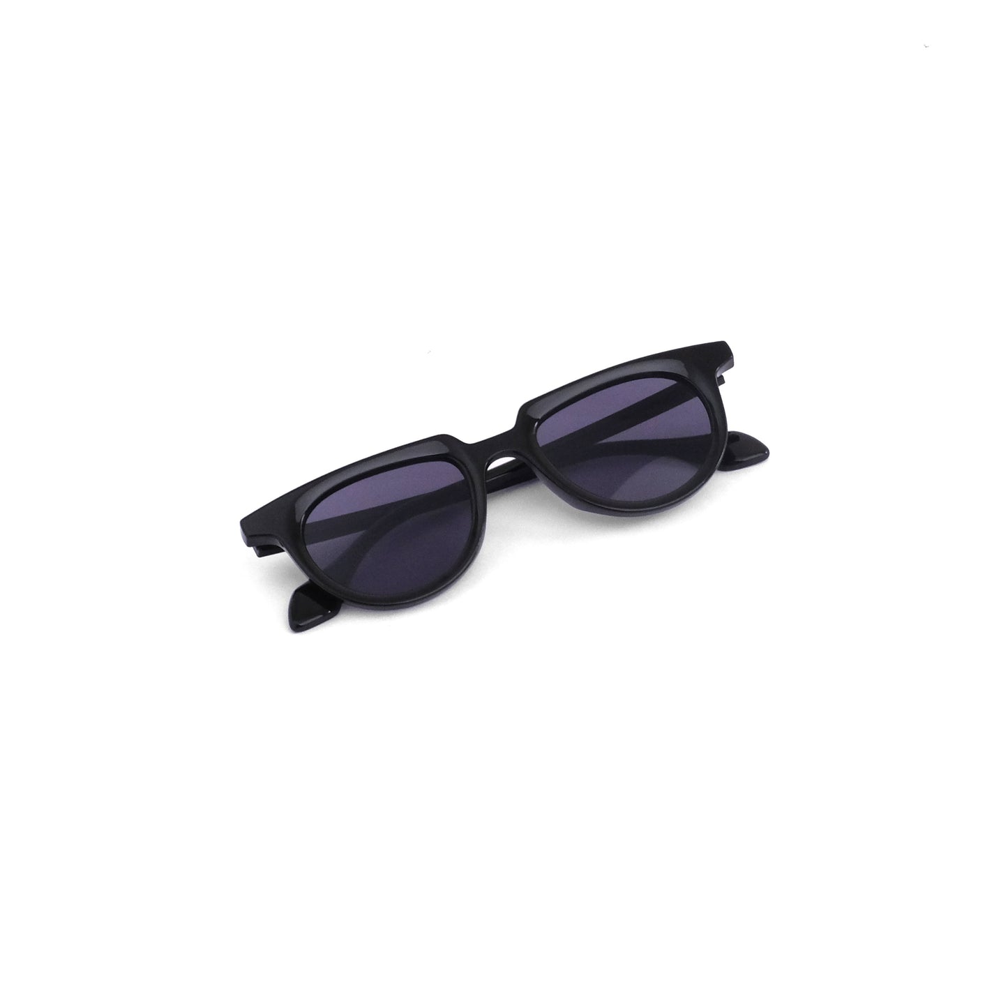 Retro black round sunglass 805