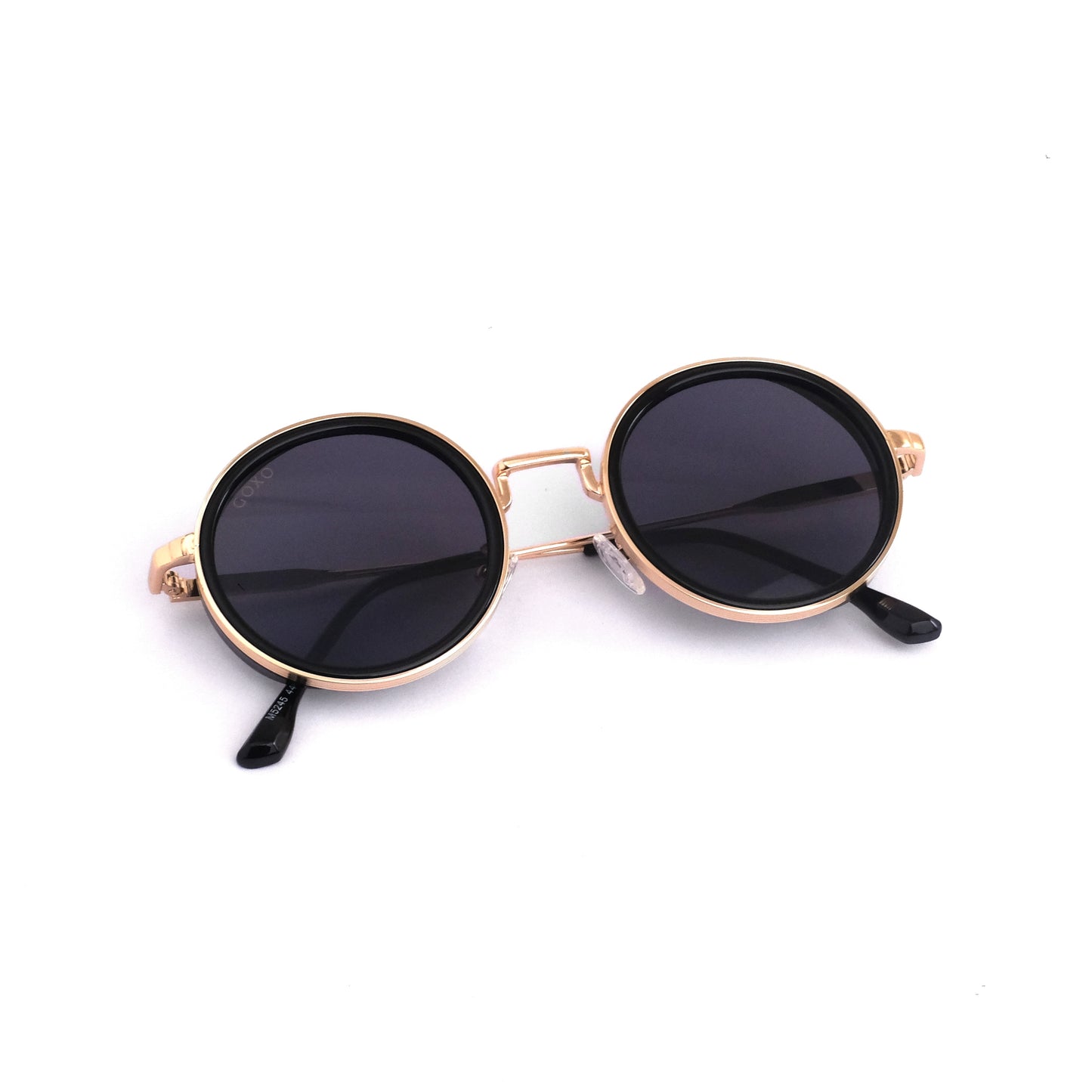 Round golden-black sunglass 821