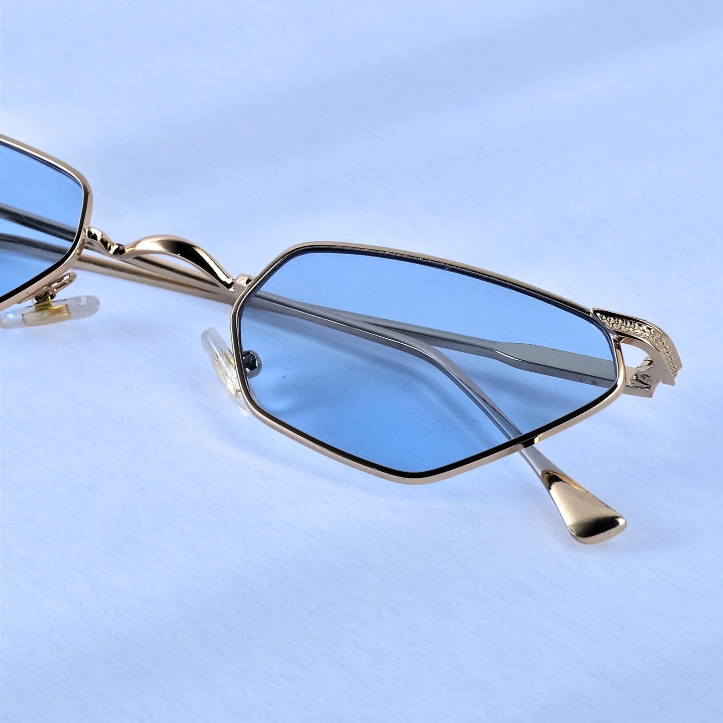 Fashion metal sunglass blue 296