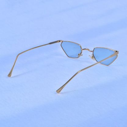 Fashion metal sunglass blue 296