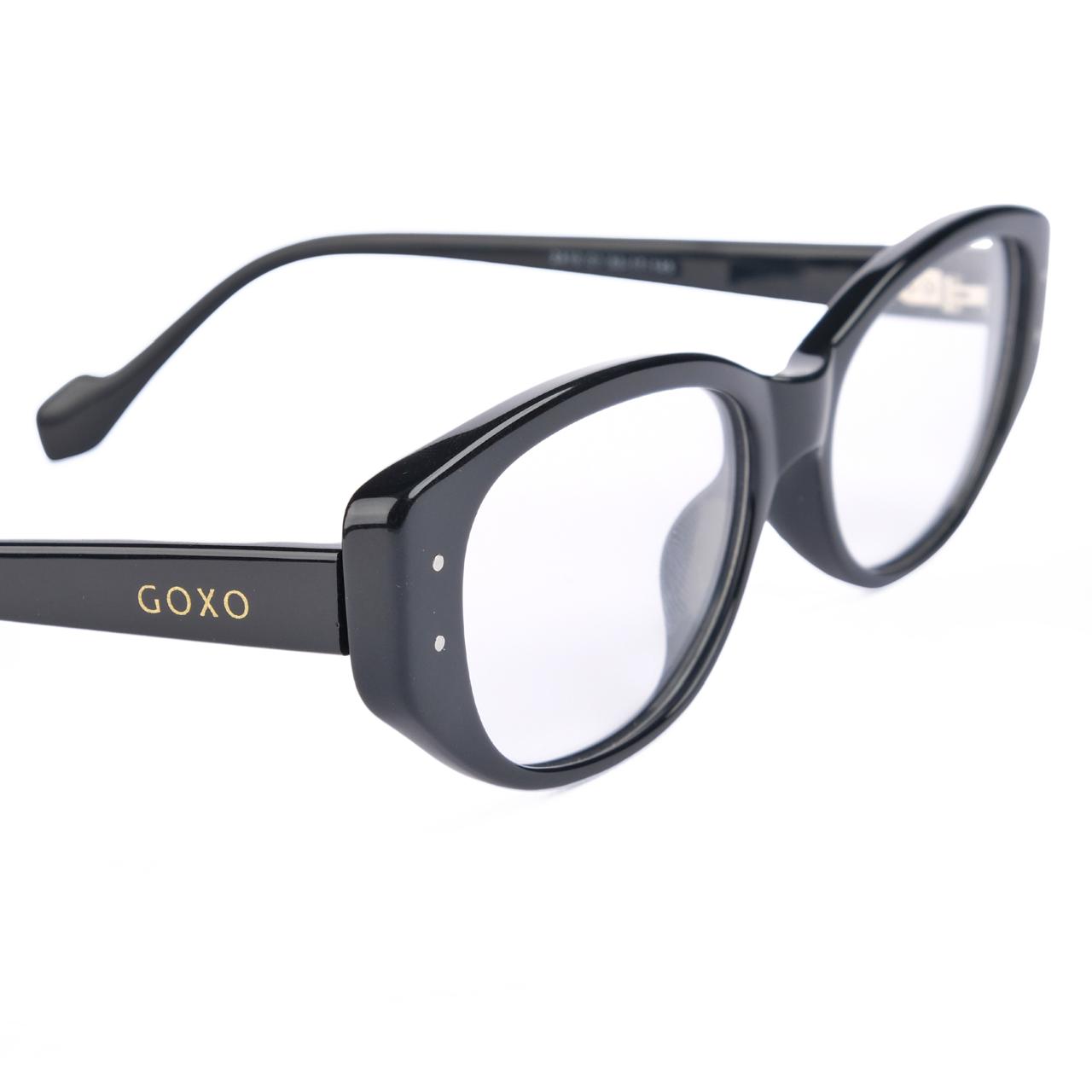 Ladies Oval Black Frames 158