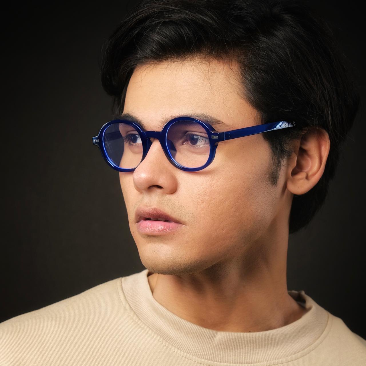 Round Blue frames 135