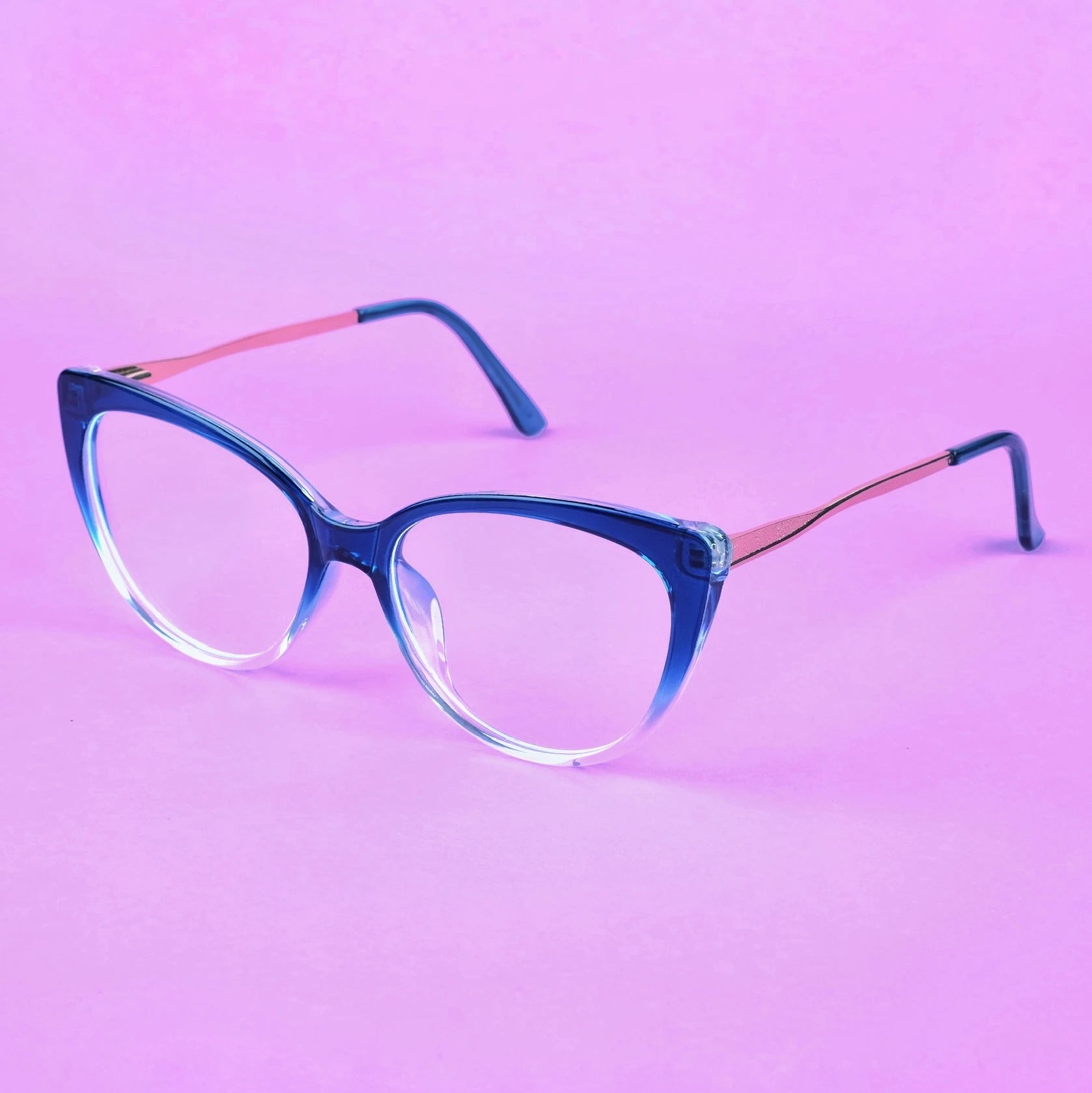 Ladies Blue Cateye frame 113