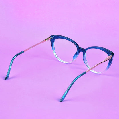 Ladies Blue Cateye frame 113