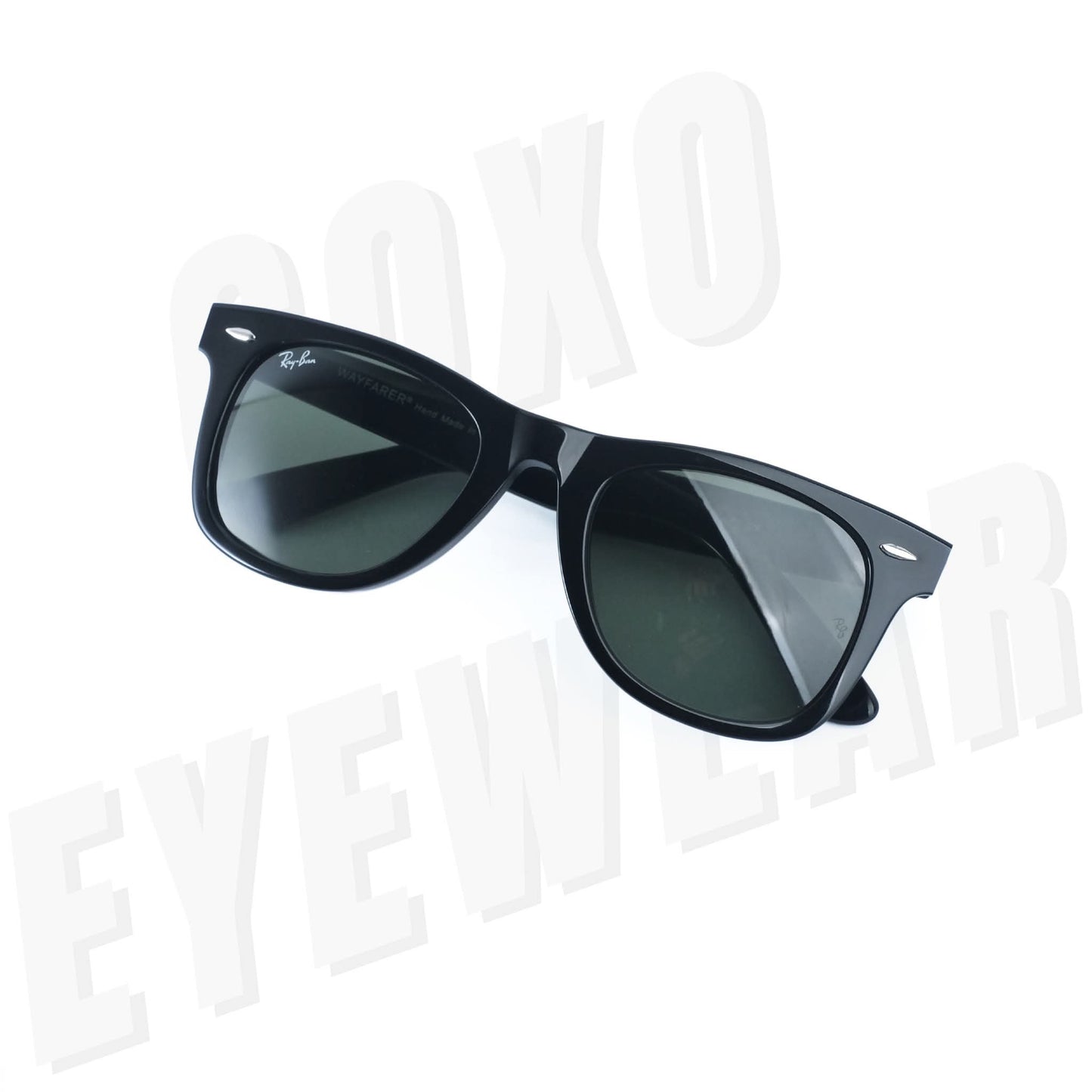 Rayban wayfarer acetate bottle green lens