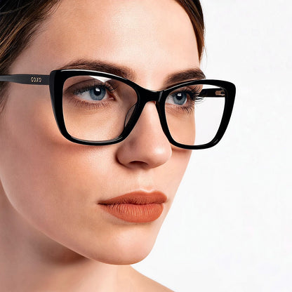 Acetate ladies premium black frames 709