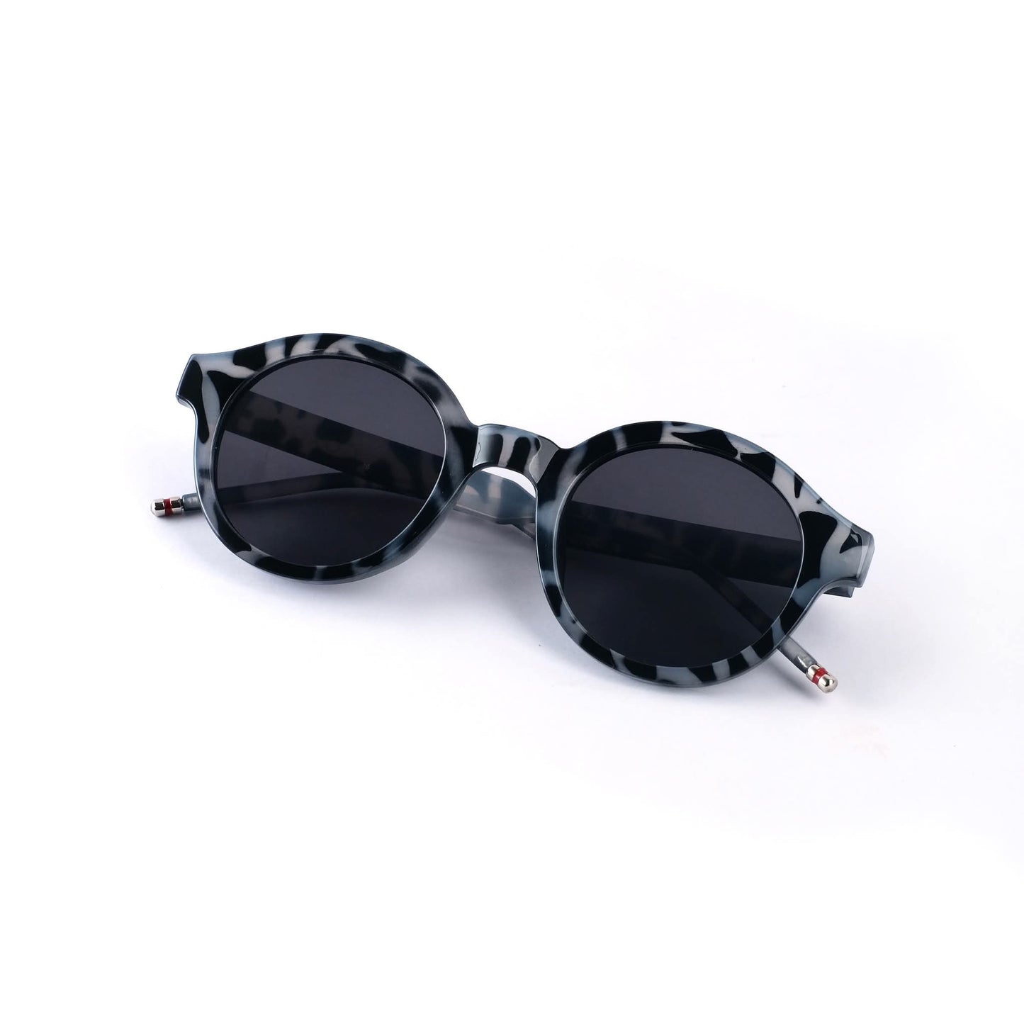 Round Gray Tortoiseshell sunglass 324