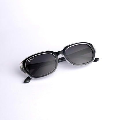 Branded dual black oval sunglass 667