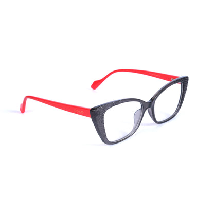 Cat eye pink-grey frames 381