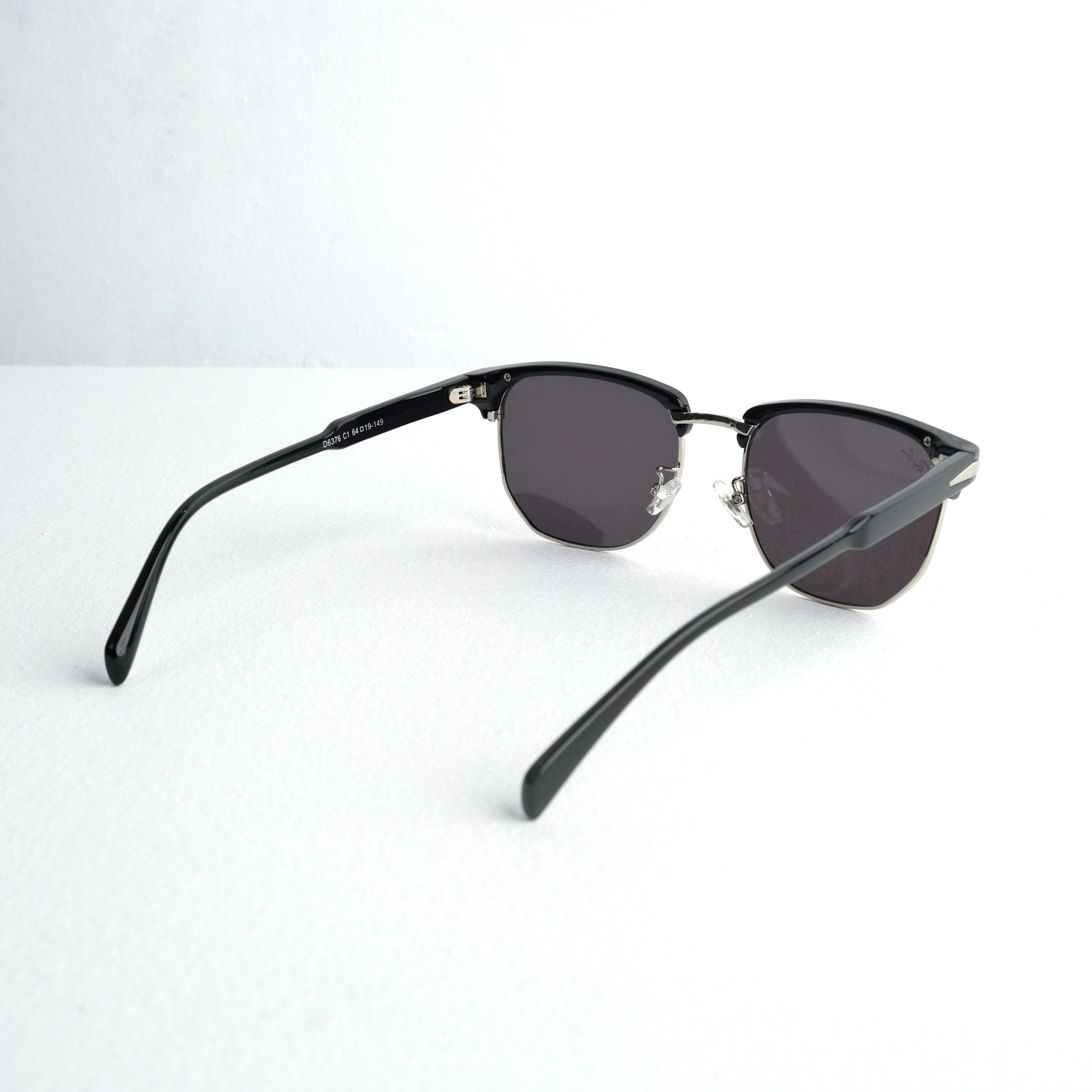 Polarized Black Clubmaster Large 428