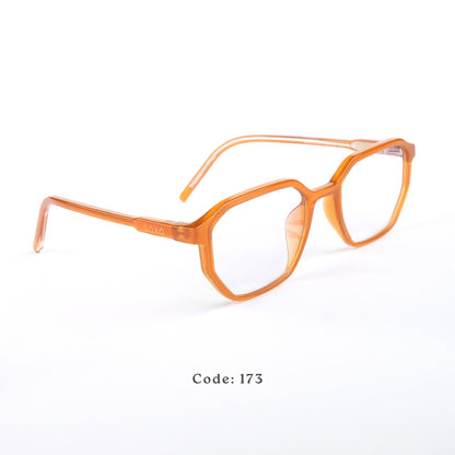 Orange Hexagon Frames 173