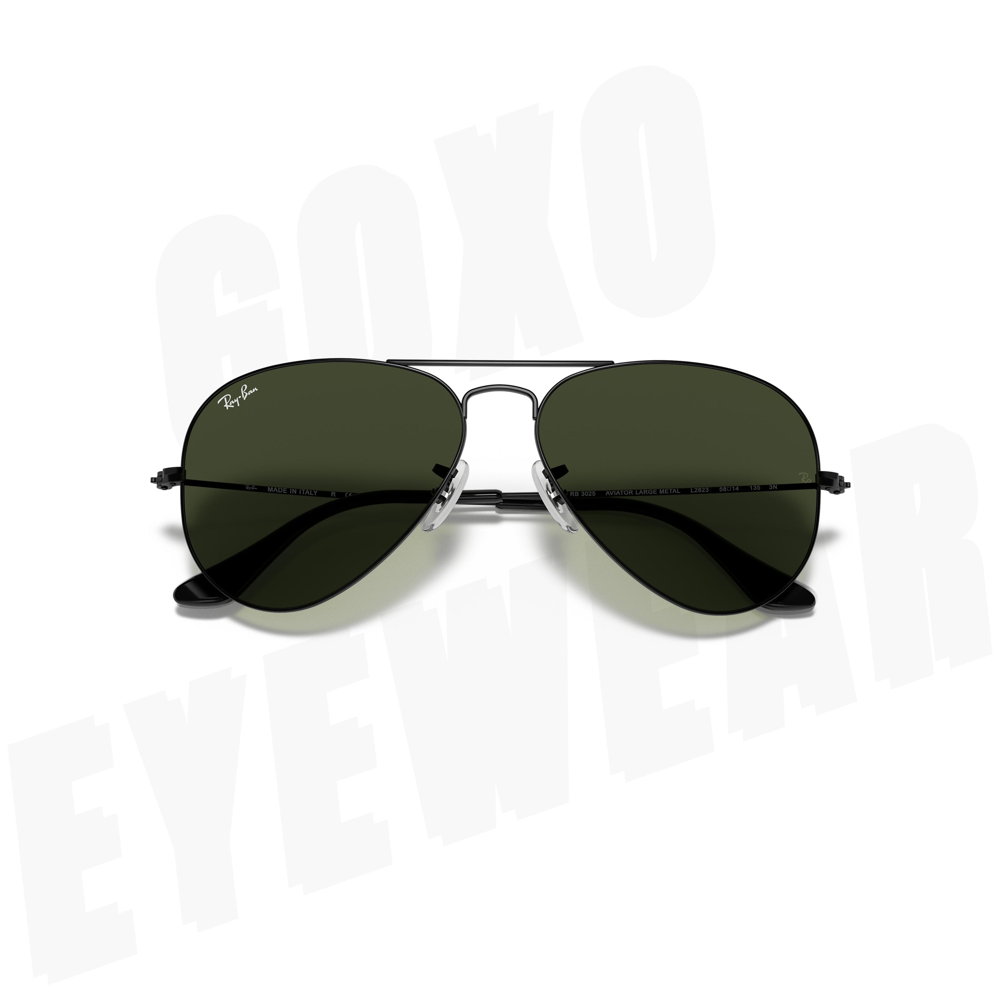 Ray-Ban Aviator glass lens black 422