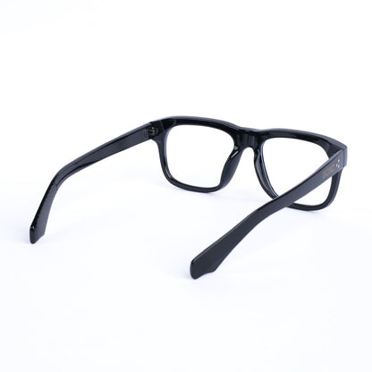 Square black eyeglasses 122