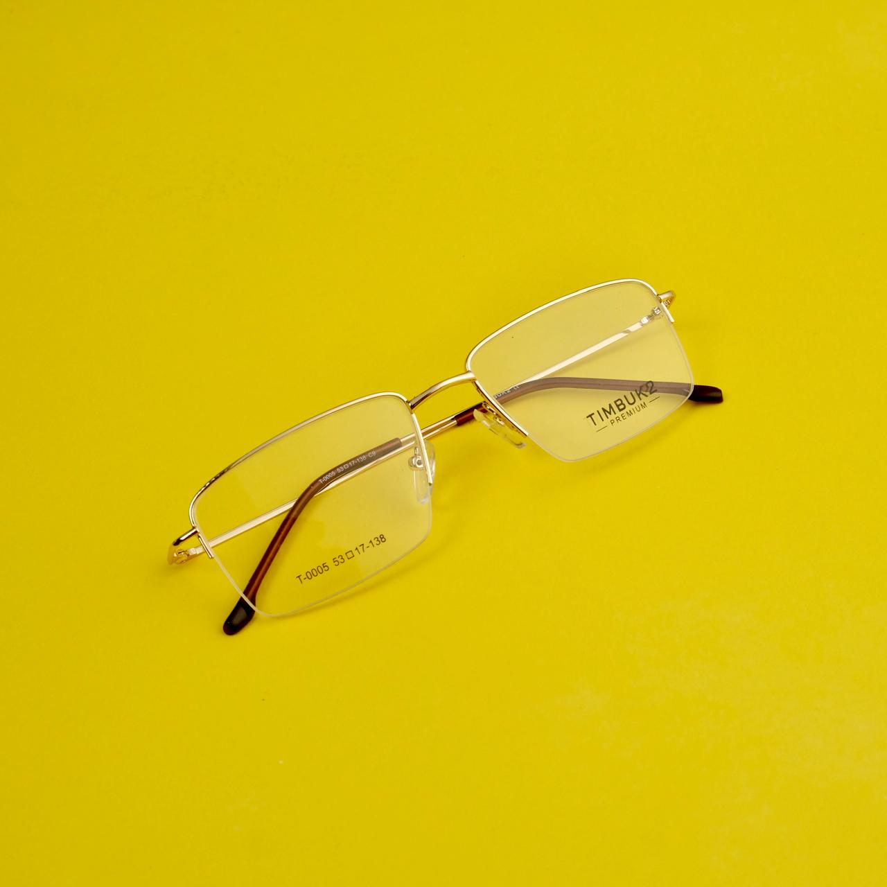 Half rim golden frames