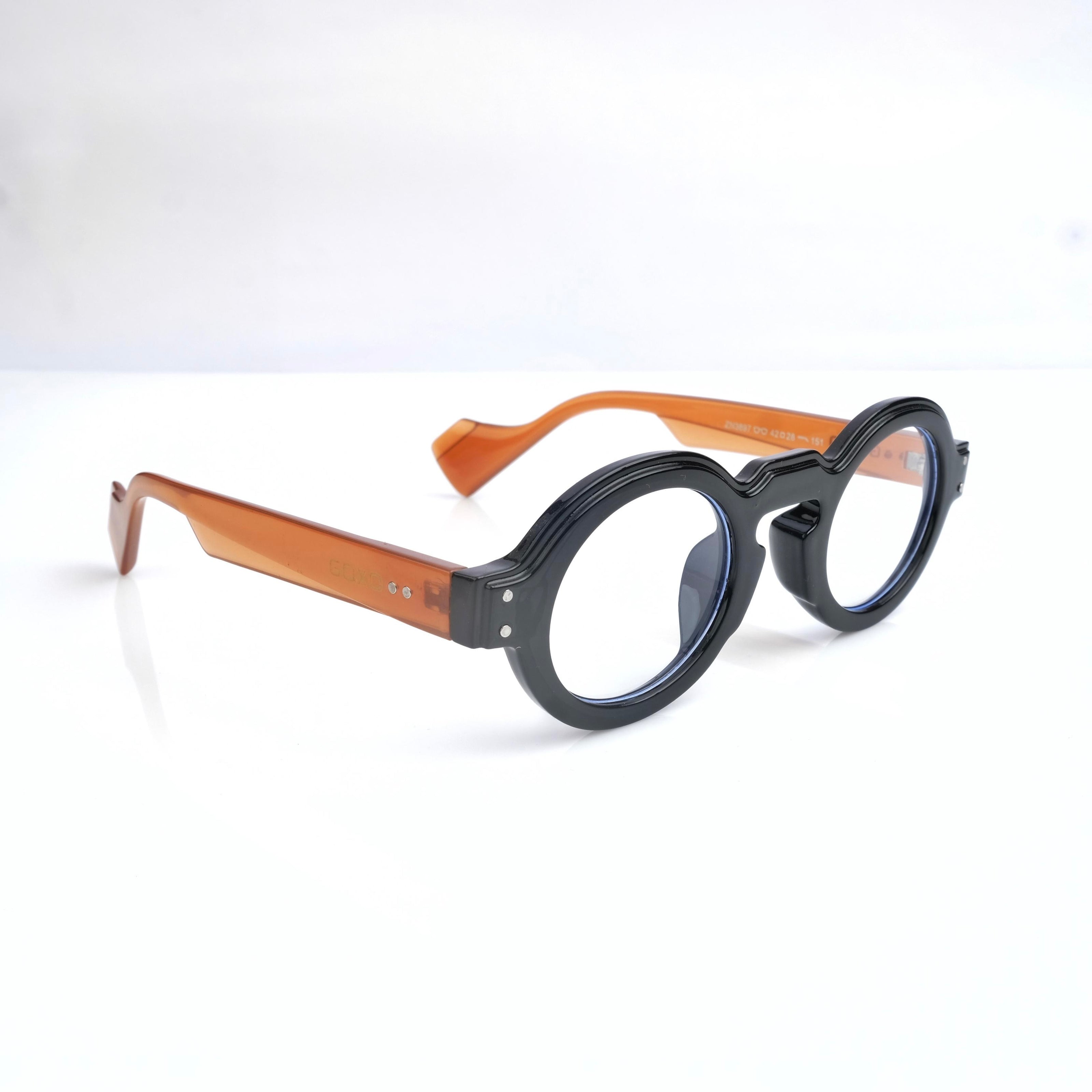 Round frames brown 684