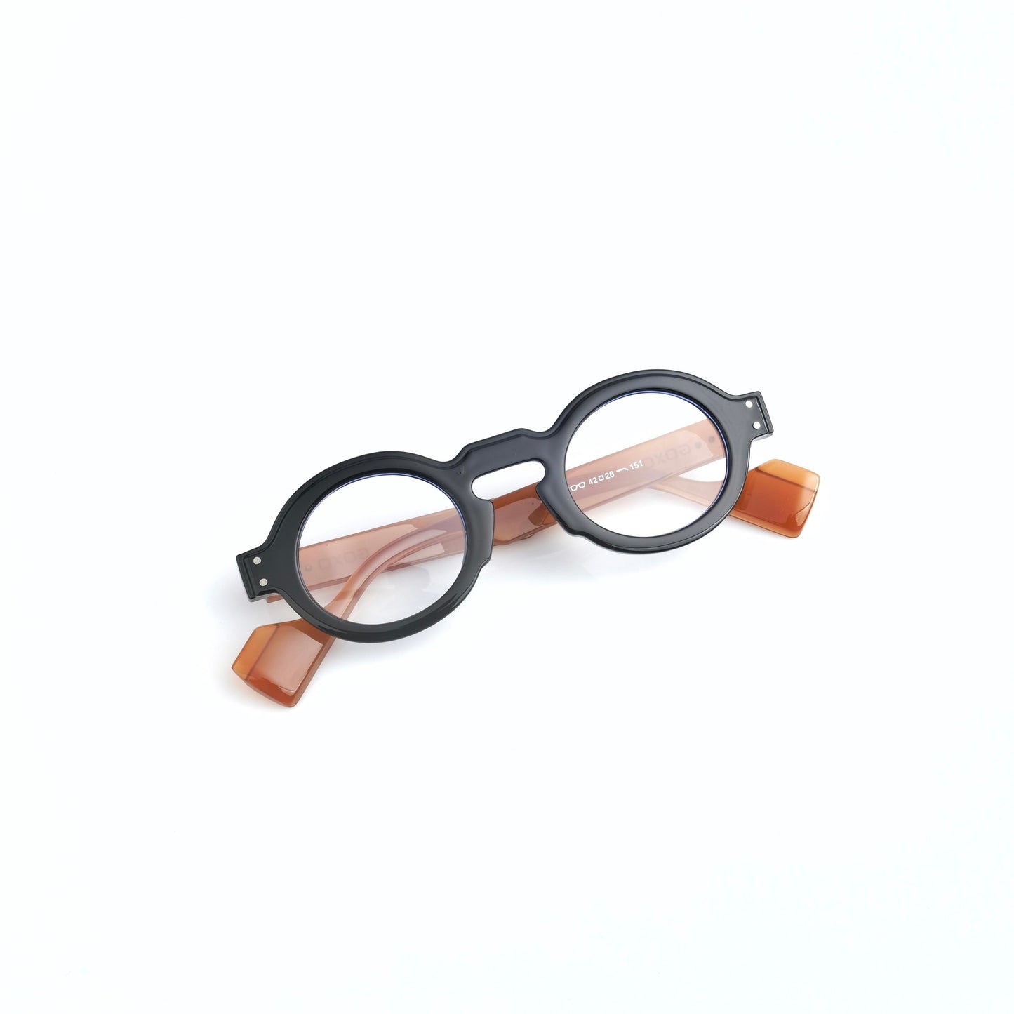 Round frames brown 684