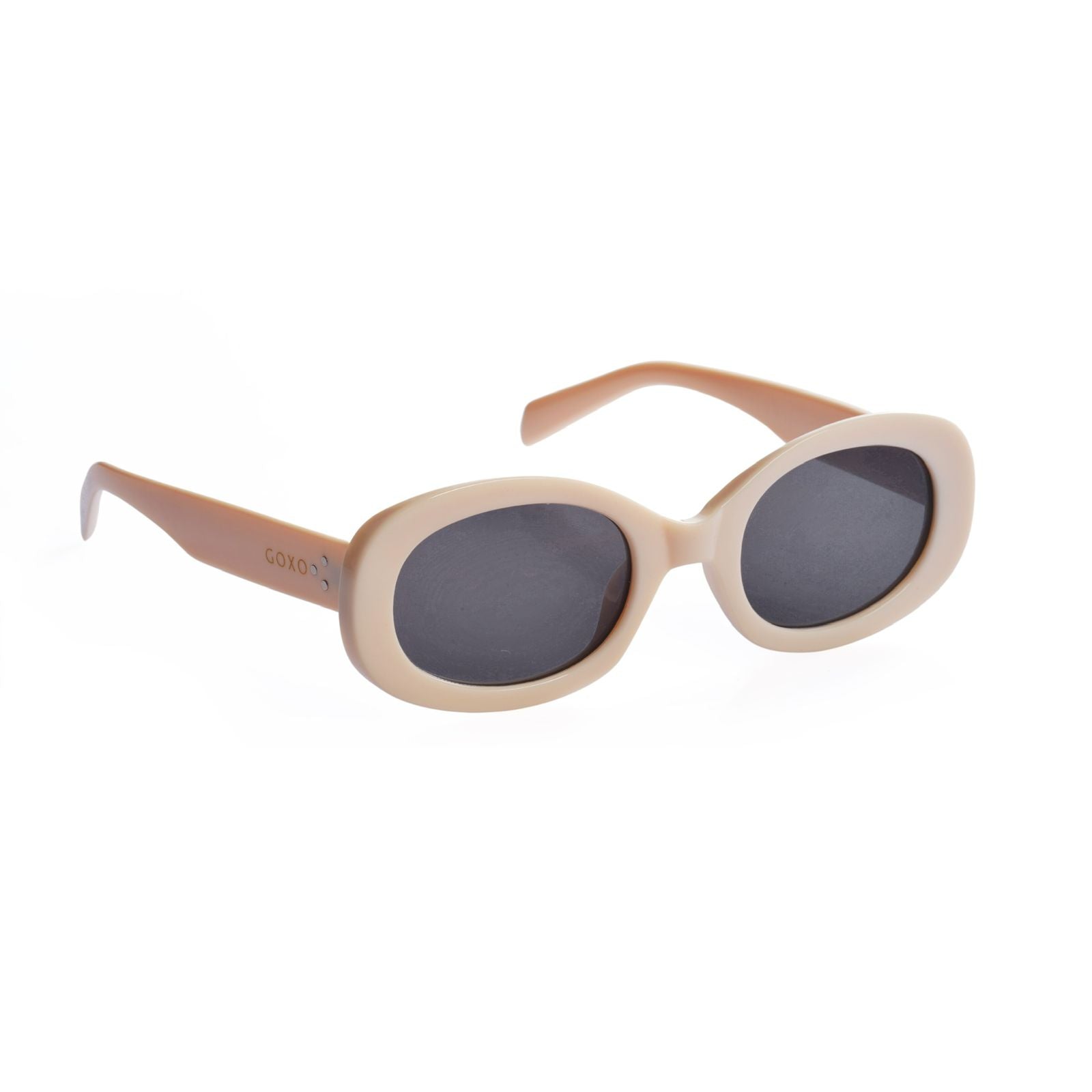 Oval ladies sunglasses beige 222