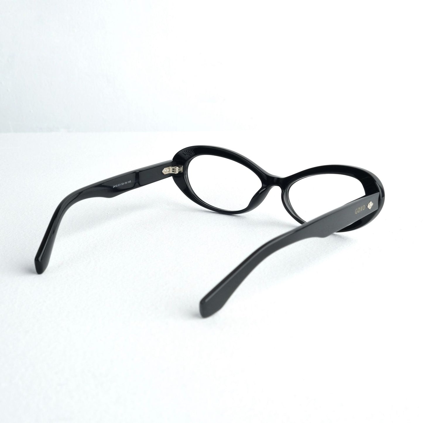 Ladies Oval Frames Black 420