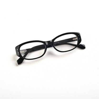 Ladies Oval Black Frames 158