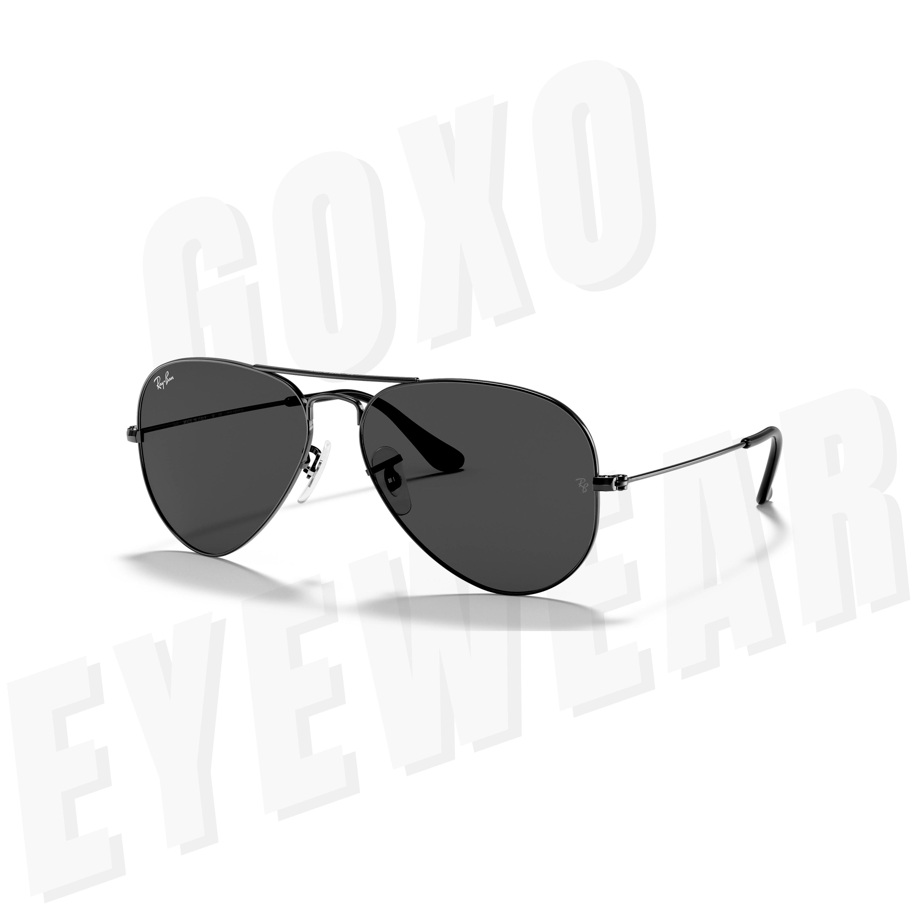 Aviator glass lens gunmetal grey Medium 427