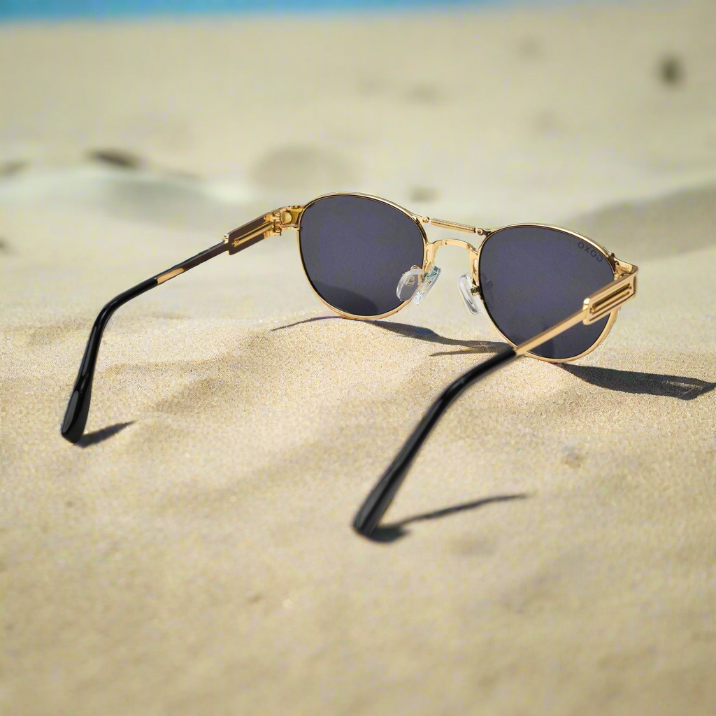 Golden-Black Metal Oval 280