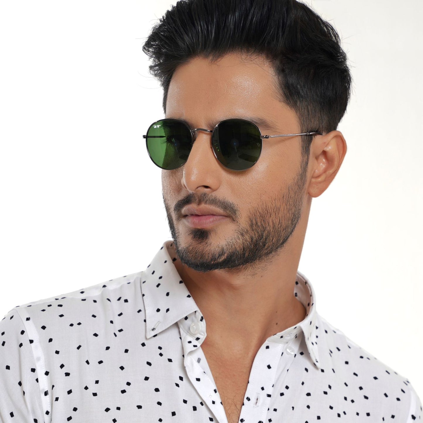 Glass lens round sun 312