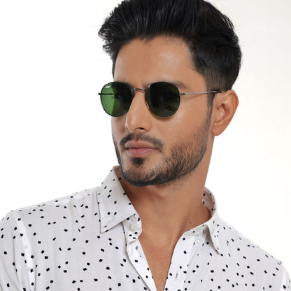 Glass lens round sun 312