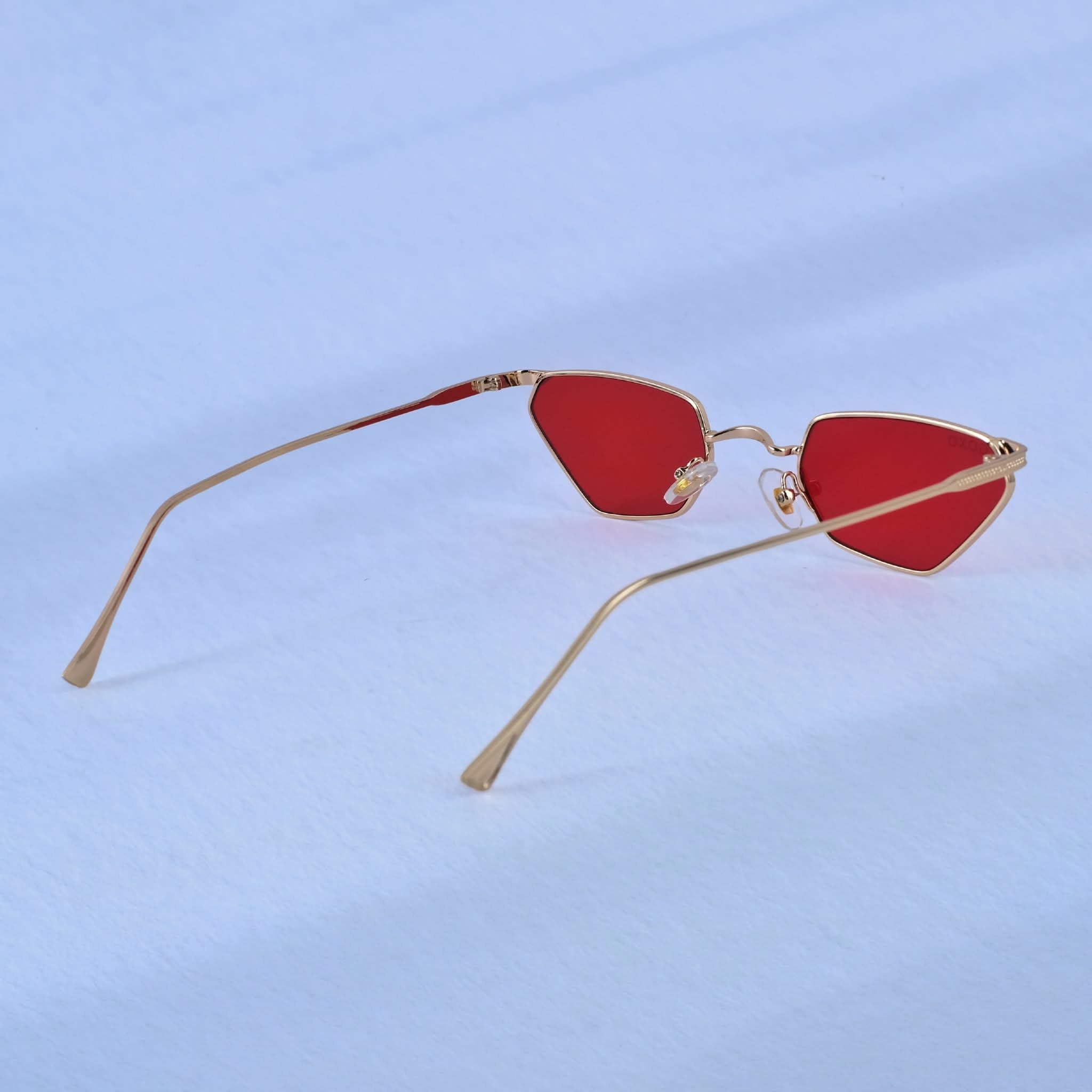 Fashion metal sunglass red 295