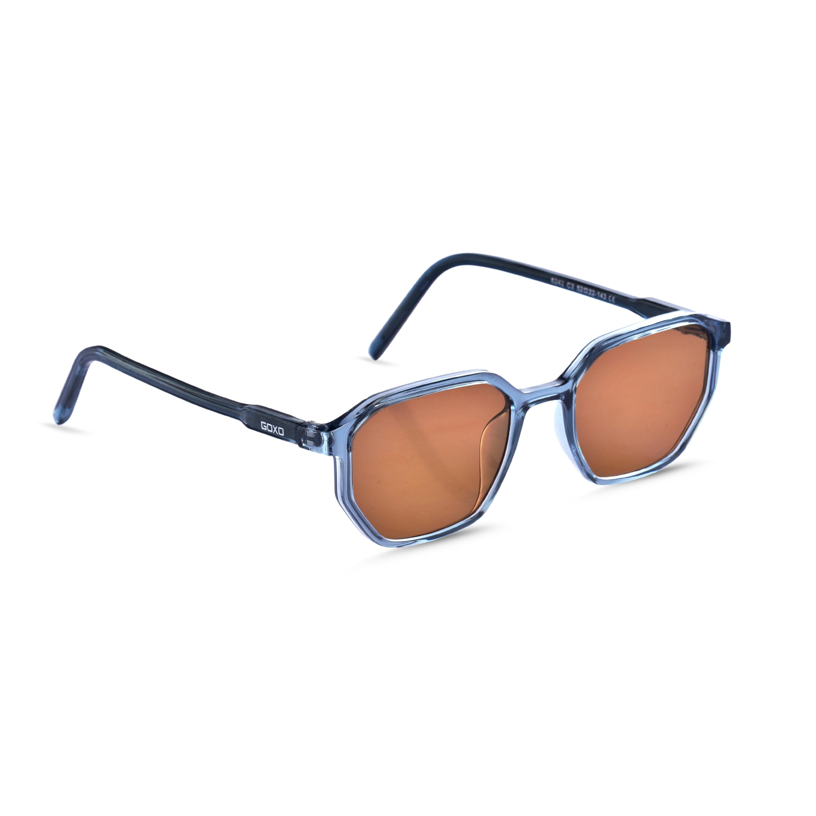 Blue Hexagon Sunglasses 206