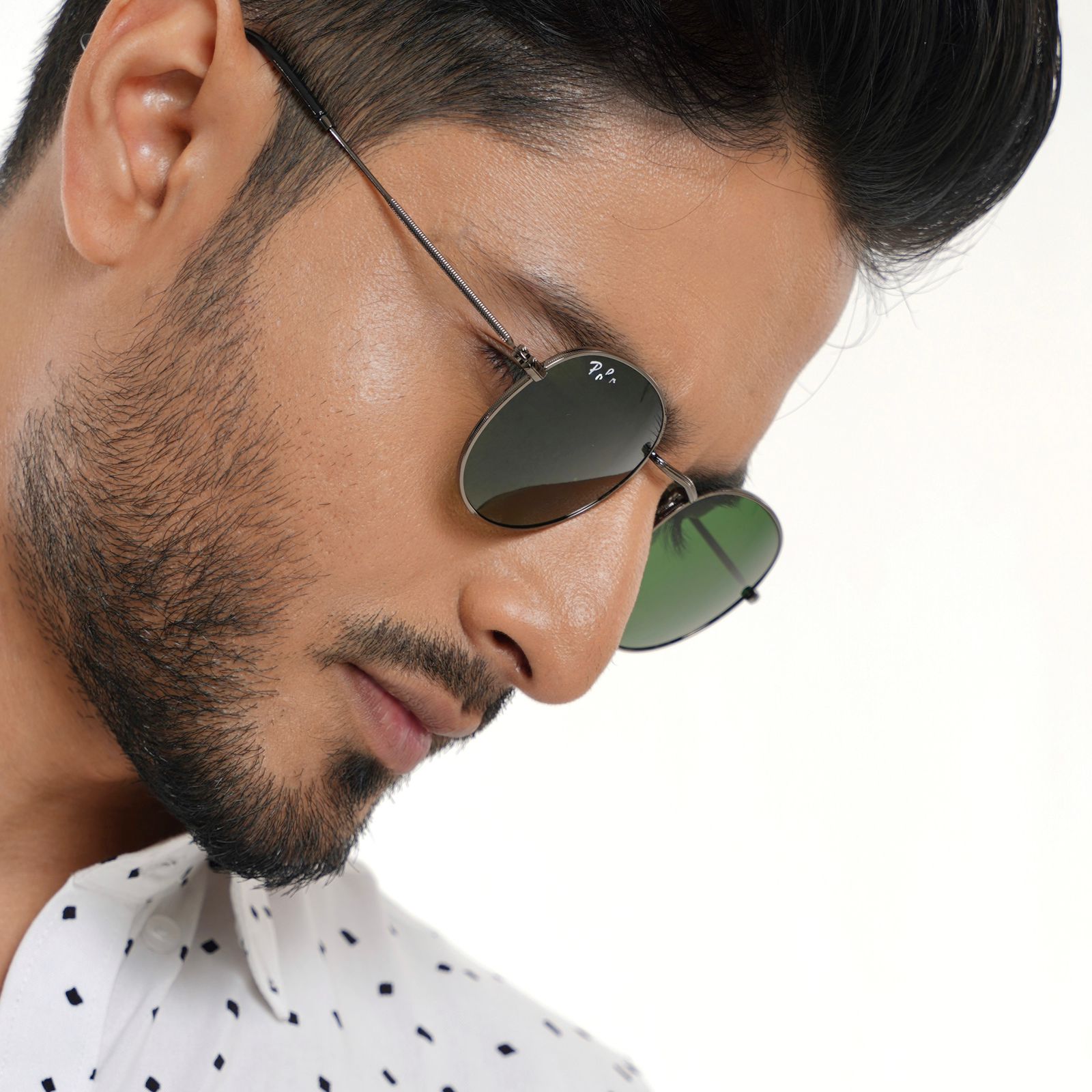 Glass lens round sun 312