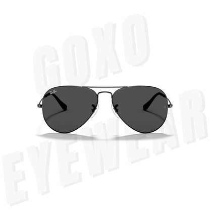Aviator glass lens gunmetal grey Medium 427