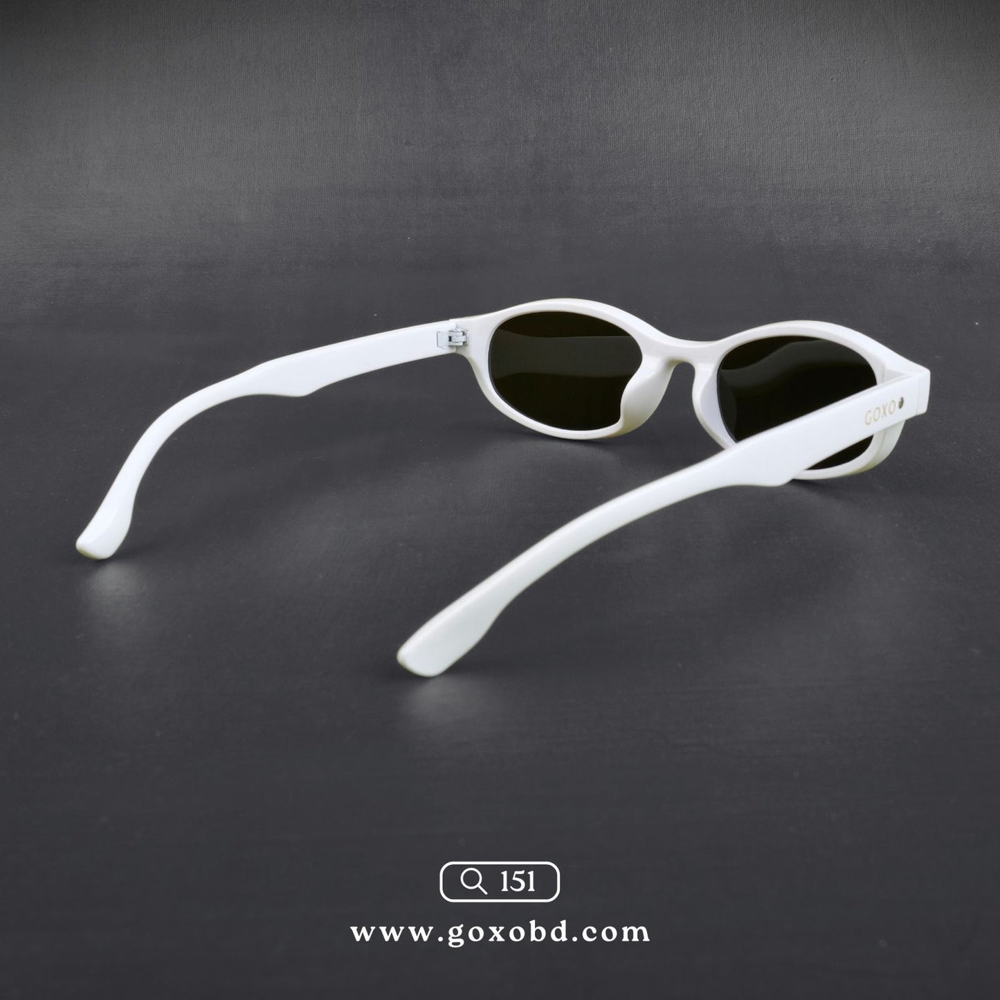 Y2K oval sunglasses white 151