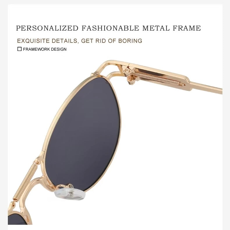 Golden-Black Metal Oval 280